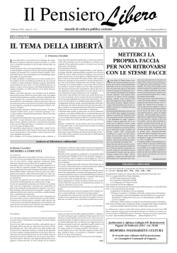 Febbraio - Il Pensiero Libero