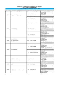 A.A. 2014-2015 - Dipartimento di Ingegneria Civile