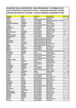 elenco alfabetico studenti