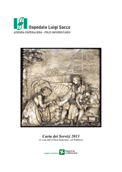 Carta dei Servizi 2013 - Ospedale Luigi Sacco
