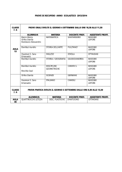 calendario - Liceo Artistico "Enzo Rossi"