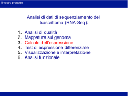 Lezione 4 - Centro di Bioinformatica Molecolare
