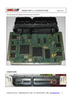 BOSCH ME7.1.1 ST10F275 VAG
