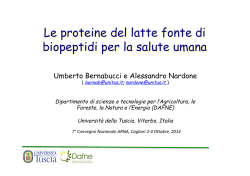 Presentazione PDF - Associazione Ricercatori Nutrizione Alimenti