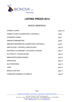Prodotti - Bionova Srl