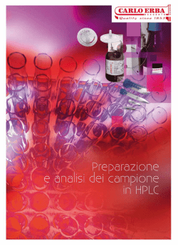 Preparazione e analisi dei campioni in HPLC