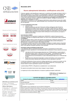 Carta intestata CSB