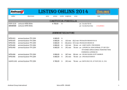 Listino Ohlins 2014