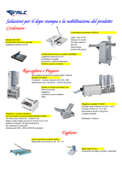 Macchine per la finitura