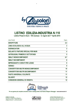 LISTINO EDILIZIA-INDUSTRIA N.110