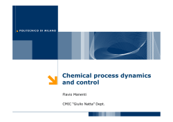 Chemical process dynamics and control - SuPER