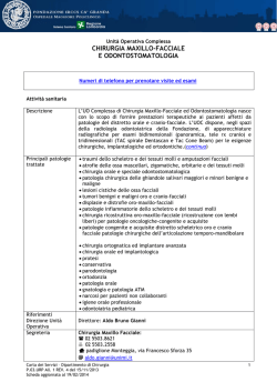 Scheda reparto - Ospedale Maggiore Policlinico