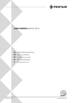 JUNG PUMPEN BAUFIX 100 /3