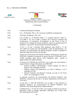 Decreto riconoscimento Distret