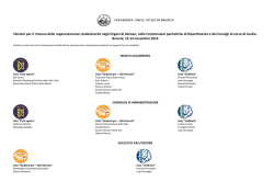 Manifesto elettorale - Universit&agrave; degli Studi di Brescia
