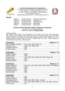 Docenti scuola primaria a.s. 2014.15