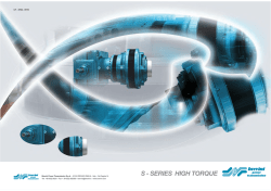 S - SERIES HIGH TORQUE - Brevini Power Transmission