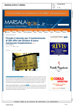 estratto dalla rassegna stampa del 12/03/2014