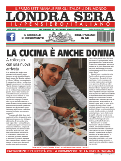 La CUCINa È aNCHE DONNa