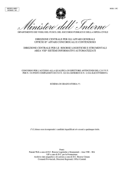 direzione centrale per gli affari generali ufficio ii^ affari concorsuali e