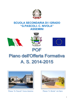 SCUOLA SECONDARIA DI I GRADO &ldquo;G.PASCOLI
