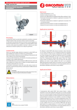 Dati tecnici Applicazione monotubo Applicazione bitubo