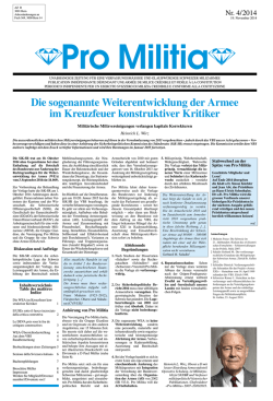 Die sogenannte Weiterentwicklung der Armee im