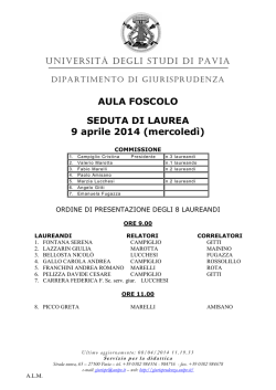 LAUREE completo 9_10_11_aprile_2014