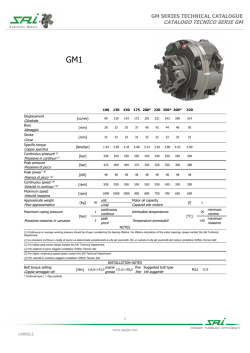 CATALOGO TECNICO SERIE GM