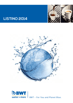 Listino 2014 – BWT Water+More