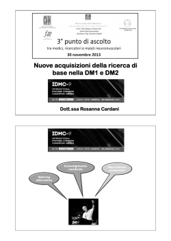 Scarica il pdf - Fmm Fondazione Malattie Miotoniche