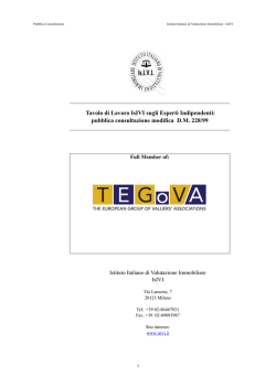 osservazioni svolte da codesta associazione