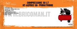 COMPRESSORE 50 LT HT-ACP003 50- PRIMATRONIC