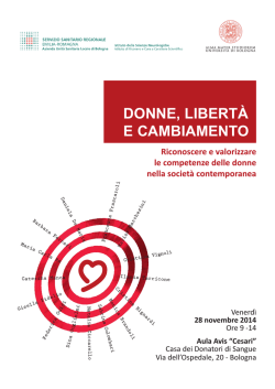 Locandina - Dipartimento di Scienze mediche e chirurgiche