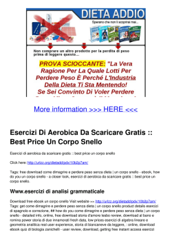 Esercizi Di Aerobica Da Scaricare Gratis :: Best Price Un Corpo Snello