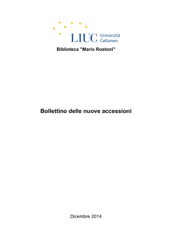 Libri (PDF) - Biblioteca Mario Rostoni