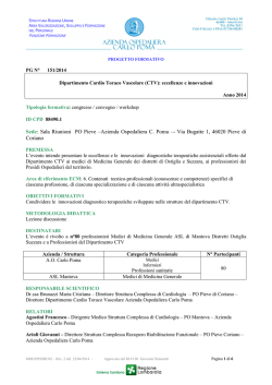 clicca qui - Azienda Ospedaliera Carlo Poma
