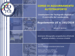 Schema Regolamento UE 165/2014
