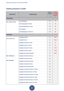Uni X Poliambulatorio listino