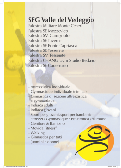 SFG Valle del Vedeggio - Societ&agrave; Federale Ginnastica