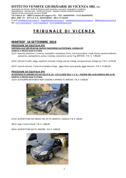 tribunaledivicenza - Istituto Vendite Giudiziarie di Vicenza