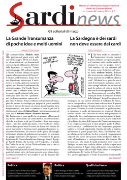 Marzo - Sardinews