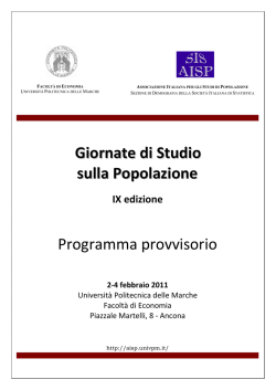 AISP &ndash; Giornate di studio sulla popolazione 2011