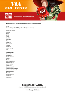 Librerie indipendenti: 235 punti vendita