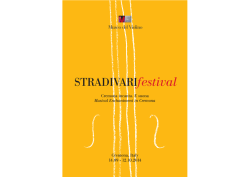 STRADIVARIfestival 2014 - Istituto Superiore di Studi Musicali