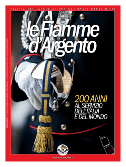 MARZO/APRILE 2014 - ANC Associazione Nazionale Carabinieri