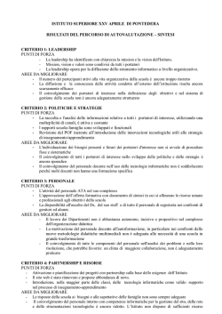 SINTESI RAV - Liceo Classico Scientifico XXV Aprile