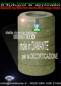 La Decorticazione del grano con mole diamantate