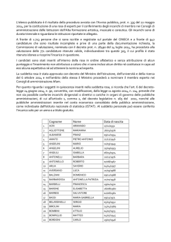 Nota elenco nominativi