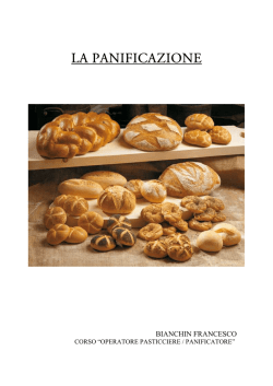 La panificazione